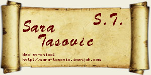 Sara Tašović vizit kartica